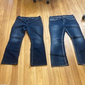 Silver jeans size 16. 2 pair